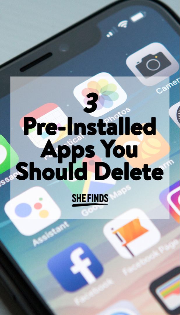 3 Pre-Installed Apps You Should Delete If You Want A Faster iPhone – SHEfinds