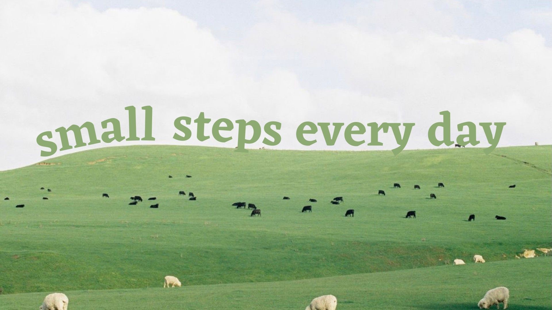 small steps every day – desktop wallpaper
