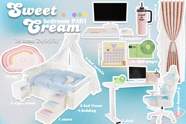 [LANA]Sweet Cream Set(bedroom PART)